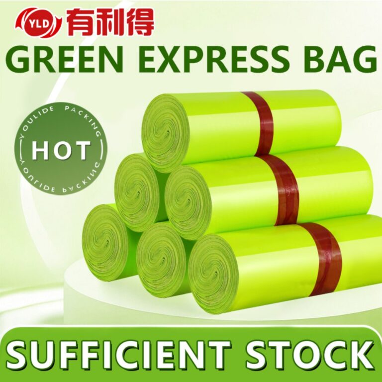 Green Poly Mailers Green Virgin-Plastic Poly Mailer Bags